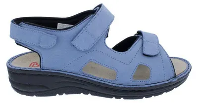 Produktbild von Berkemann Sandale Lisabella 3121-394, Nubukleder, Blau, Weite F-J, Fußbett zum Wechseln 37 1/2