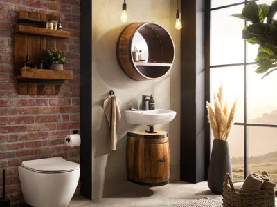Produktbild von Badset Barrel 3-teilig
