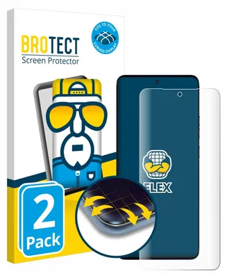 A product packaging for screen protectors, showing a cartoon character and a smartphone with a screen protector applied.