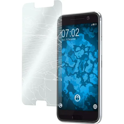 Produktbild von 2er-Pack PhoneNatic Glas-Folie klar  kompatibel mit HTC 10 - Panzerglas für 10