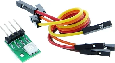 Produktbild von RGB LED auf einem Breakoutboard - mit Anschlusskabel