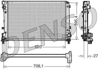 Zdjęcie produktu dla Chłodnica silnika DENSO DRM09163