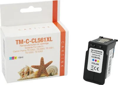 Produktbild von color Tinte/Tintenpatrone 4.3-CL561XL kompatibel mit Canon CL-561XL [ 3730C001 ]