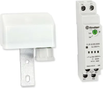 Obrázek produktu pro Finder Dämmerungsschalter 1-100Lux 16A 230VAC 11.31.8.230.0000 (113182300000)