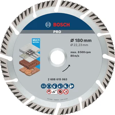 Produktbild von PRO Multi Material Diamanttrennscheibe, 180 x 22,23 mm