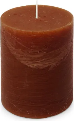 Produktbild von Rustikale Stumpenkerze in Bordeaux, 100 mm Durchmesser und 130 mm Höhe