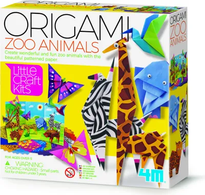 Zdjęcie produktu dla Mini zestaw kreatywny - Zwierzęta z zoo origami, LittleCraft