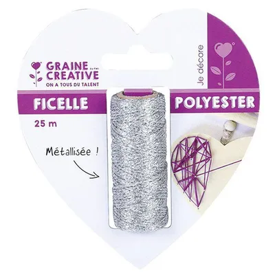 Immagine prodotto di Filo da cucito metallizzato 25 m - Argento - String Art