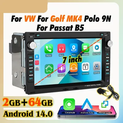 Productafbeelding van Android 14 Autoradio - Multimedia Speler - Navigatiesysteem - Touchscreen Radio - Bluetooth Headunit