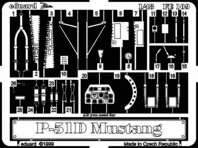 Produktbild von Eduard Accessories P-51 D Mustang  7242109