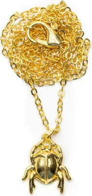Produktbild von Skarabäus Kette Miniblings 50cm Anhänger Halskette Mistkäfer Pillendreher gold