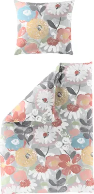 Produktbild von BIERBAUM Bettwäsche Mako-Satin bunt BL 135x200 cm bunt Bettbezug