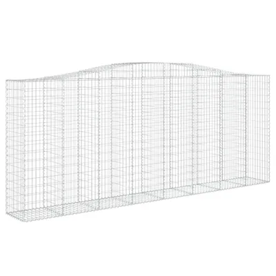 Zdjęcie produktu dla vidaXL Gabion z wysokim łukiem 400x50x160/180 cm Ocynkowane żelazo