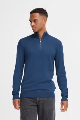Produktbild von Blend BHDAN Herren Strickpullover Troyer Feinstrick Pullover regular fit