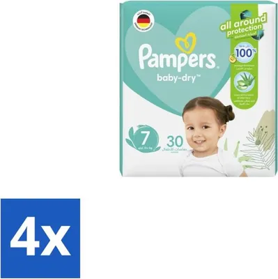 Produktbild von Pampers – Windeln – Active Baby Dry Größe 7 – 30 Windeln - Vorteilspack - 4 Stücke