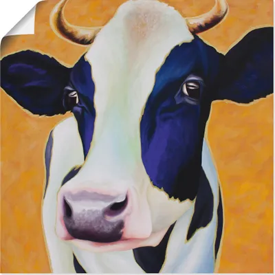 Produktbild von ARTland Poster Kuh Angelika Größe: 70x70 cm