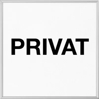 Produktbild von MADRID Silver Line Türschild 120,5 mm PRIVAT