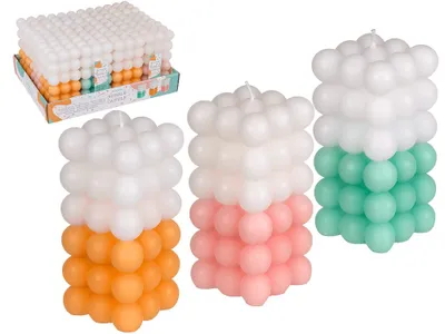 Produktbild von OOTB Kerze Colourful Bubble ca. 6 x 12 cm