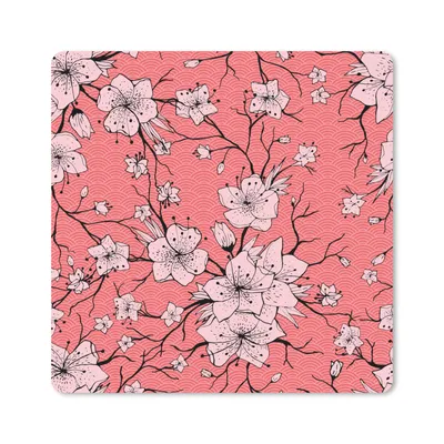 Obrázek produktu pro Podložka pod myš - Vzory - Květiny - Japonsko - 30x30cm - Podložka pod myš