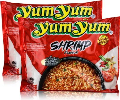 Produktbild von Yum Yum Instant Nudeln Garnelen 60g - SHRIMP - Fertiggericht (2er Pack)