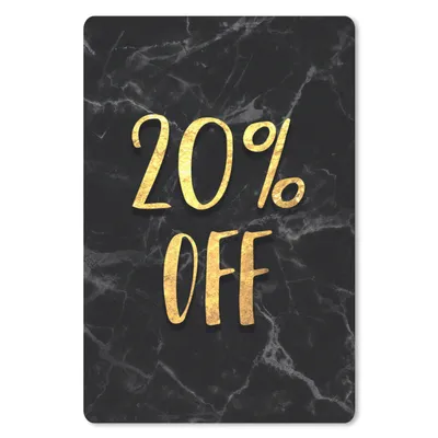 Produktbild von MuchoWow® Mauspad Mousepad Verkauf - Gold - Marmor 18x27 cm - Mousepads - Maus Mat - Pad - Mausunterlage