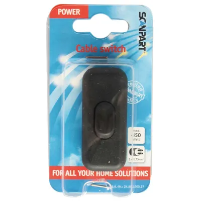 Immagine prodotto di Interruttore a cavo Scanpart nero 1P 2Amp