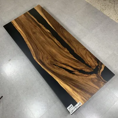 Produktbild von Esstisch Black River Table Echtes Holz 220x95 Tische Epoxidharz Neu Flusstisch