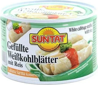 Produktbild von Suntat Gefüllte Weißkohlblätter mit Reis 425g