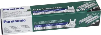 Produktbild von Panasonic KX-FA54X, 210 Seiten, Schwarz, FC231, FC235, FC238, FC243, FC248, FC379, FP141, FP142, FP143, FP145, FP146, FP148, Fax-Farbband, Wärmeübertragung, 2 Stück(e)