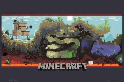 Produktbild von Poster Minecraft - Underground