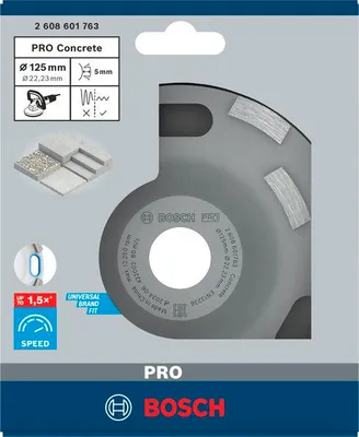 Produktbild von PRO Concrete Topfscheibe, 50 x 125 mm, 22,23 mm
