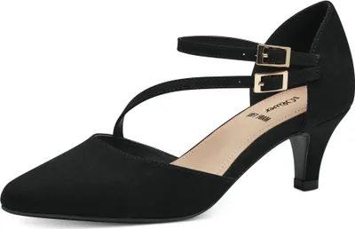 Produktbild von s.Oliver Damen Pumps spitz Riemen Schnalle 5-24404-42, Größe:39 EU, Farbe:Schwarz