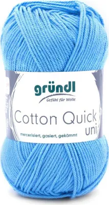 Produktbild von Gründl Baumwolle quick uni,50g.100%Baumwolle,mercerisiert,Häkel- u. Strickgarn,50g / 125 m,NS 3-4 127