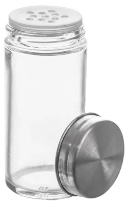 Obrázok produktu pre Sklenená nádoba na korenie – 100 ml – s odmerovacím viečkom