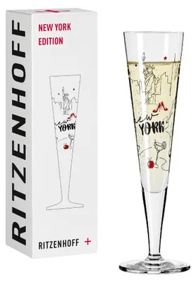 Produktbild von Champus New York Edition Champagnerglas H24 Von Theresa Kuhlmann