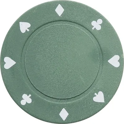 Produktbild von Pegasi Pokerchip 4g Grün - 25Stk. - Pokerchips - Pokerchips ohne wert - Kunststoff - Poker