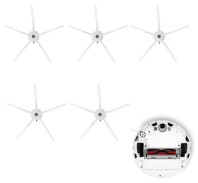 Image de Brosses latérales pour aspirateurs robots - 5 pièces, pièces de rechange - Blanc