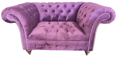 Produktbild von Chesterfield Sessel Couch 1 Sitzer Textil Sessel Stoff Sitz Lounge Möbel