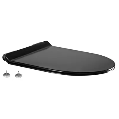 Image de LENA, SOFIA, RICO, CARMEN (804) Abattant WC Soft Close, slim, noir (39010185)