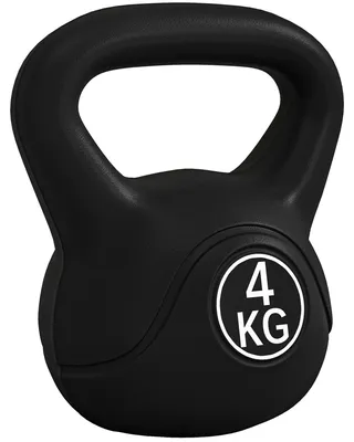 Immagine prodotto di Kettlebell per Allenamento 4 kg in Plastica e Sabbia Nero