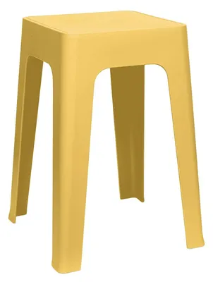 Produktbild von Home Deco Factory Sitzhocker/stuhl - gelb - D34 x H47 cm - Stapelbar