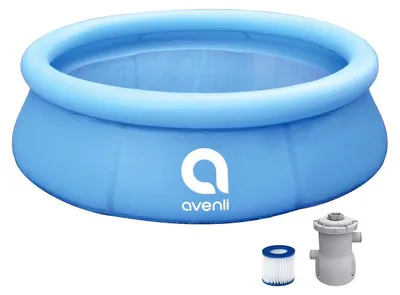 Produktbild von Avenli 17792EU Rundes Schwimmbecken 244 x 63 cm mit Filterpumpe, blau