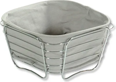 Produktbild von KESPER Brot- und Obstkorb, Metall, Textil: grau21 x 21 x 11 cm 90871