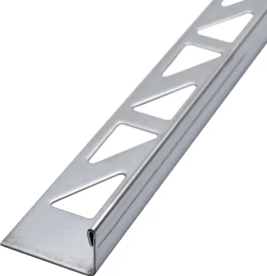 Produktbild von Dalsys Fliesenschiene Fliesenprofil Edelstahl L-Profil Poliert 2,5m x 8mm, Fliesenprofil