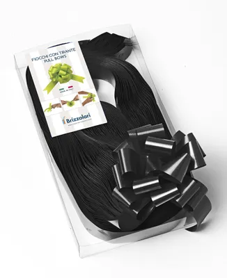 Dekorative Schleifen, schwarz, 31 mm, 50 Stück