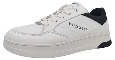 Immagine prodotto di Scarpe da uomo Bugatti, modello stringato, colore bianco, ideali per il tempo libero