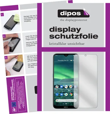 Produktbild von 2x osłona ekranu do Nokia 45353 przezroczysta folia ochronna wyświetlacza dipos