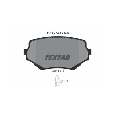 Produktbild von Textar Bremsbeläge vorne für Suzuki Grand Vitara + Cabrio 1,6-2,7 + HDI TD V6