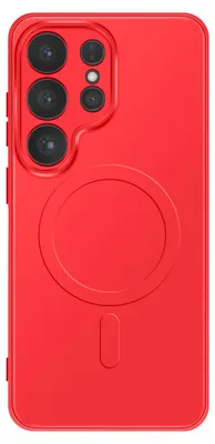 Imagen del producto de Funda para Samsung Galaxy S26 Ultra, compatible con carga Qi2 / MagSafe / PixelSnap, color rojo