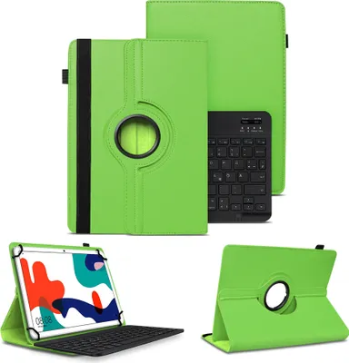 Produktbild von Schutzhülle Huawei MatePad 10.4 Hülle Tablet Tasche QWERTZ Bluetooth TastaturFarben:Grün